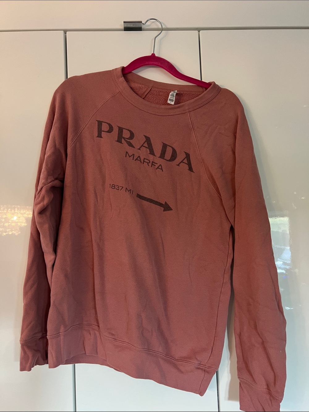 Prada Dusty Rose Logo Sweatshirt